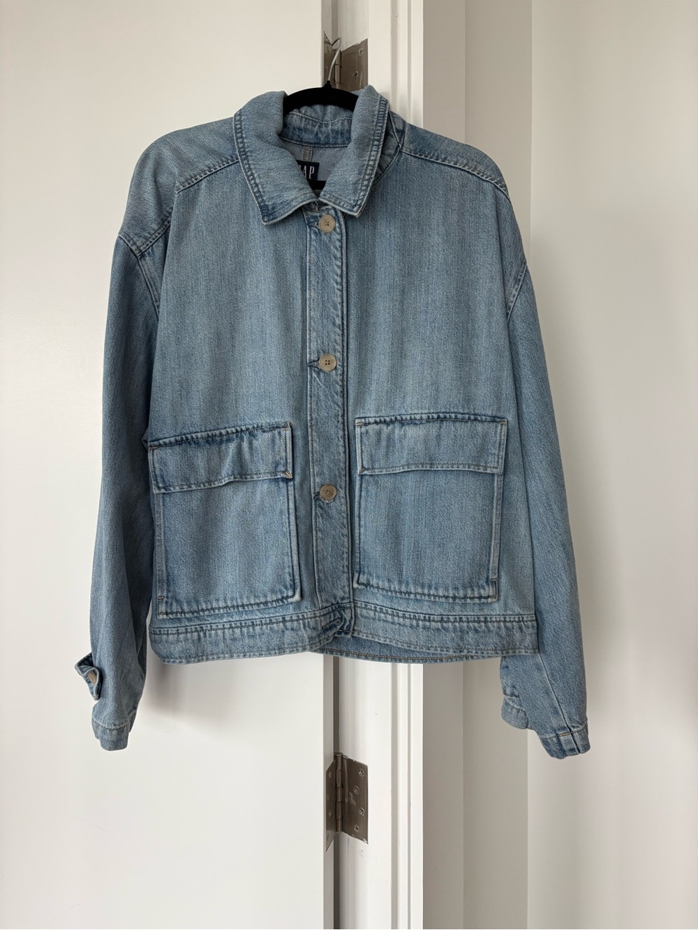 GAP Light Blue Denim Jacket with Patch Pockets